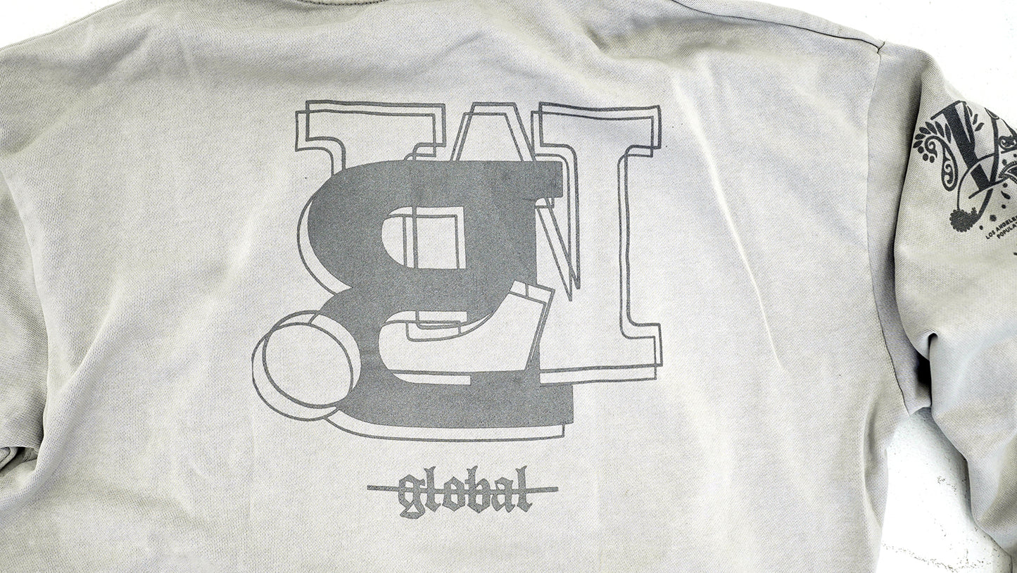 City Global "reflective" Hoodie (Cement)