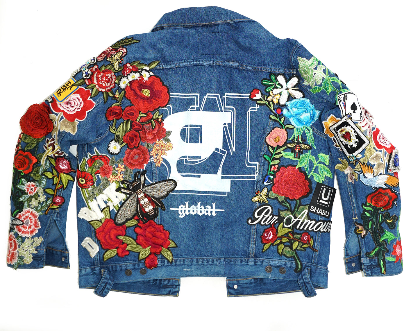 Floral Patchwork Denim Jacket - VIRGIL