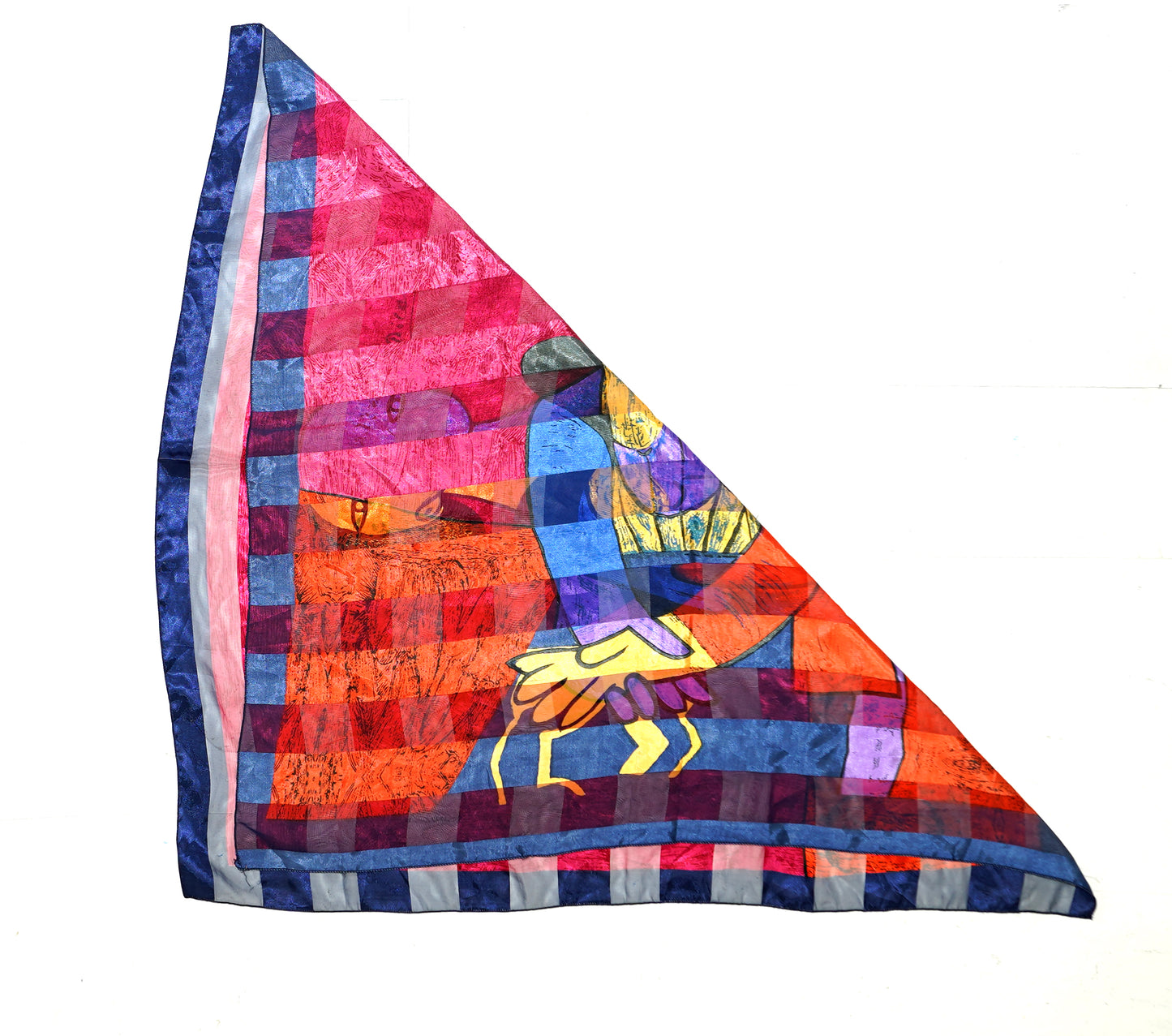 Vintage Picasso Scarf - RED PRINT