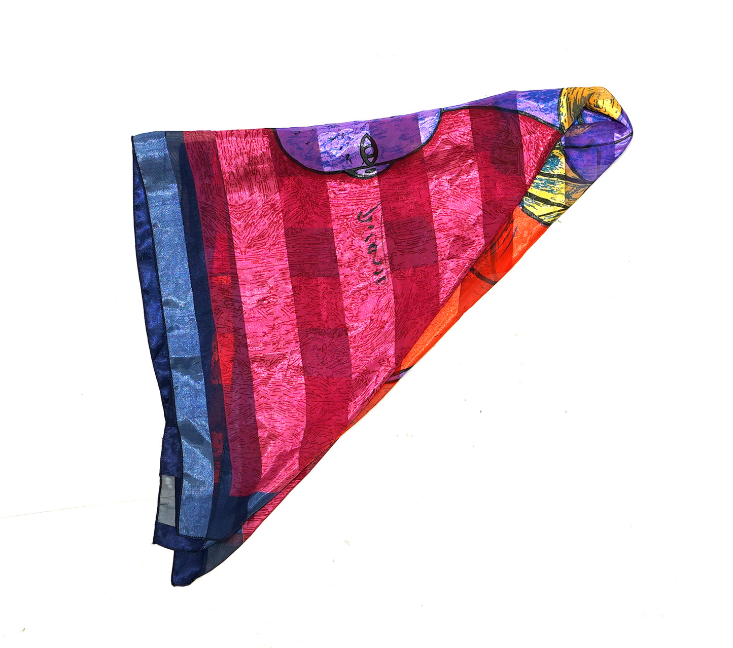 Vintage Picasso Scarf - RED PRINT