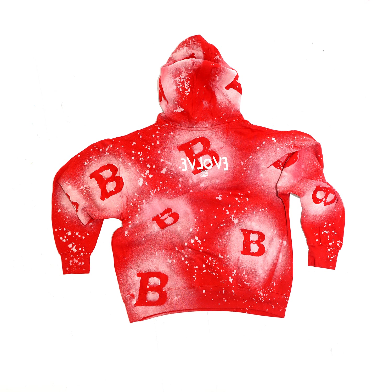 LogoMotif Stacked Hoodie -  RED