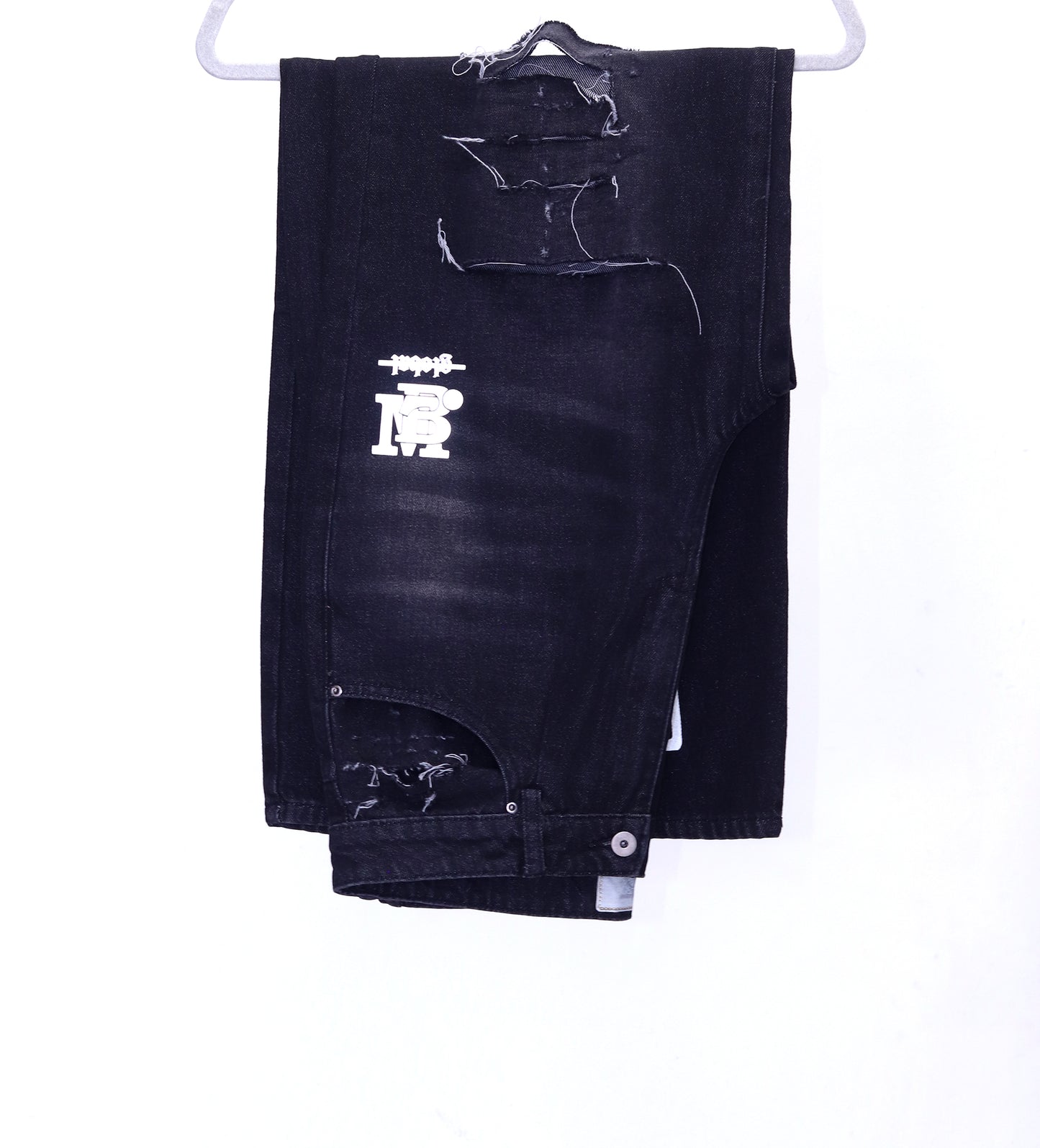 Logo Type Denim Baggy Pants