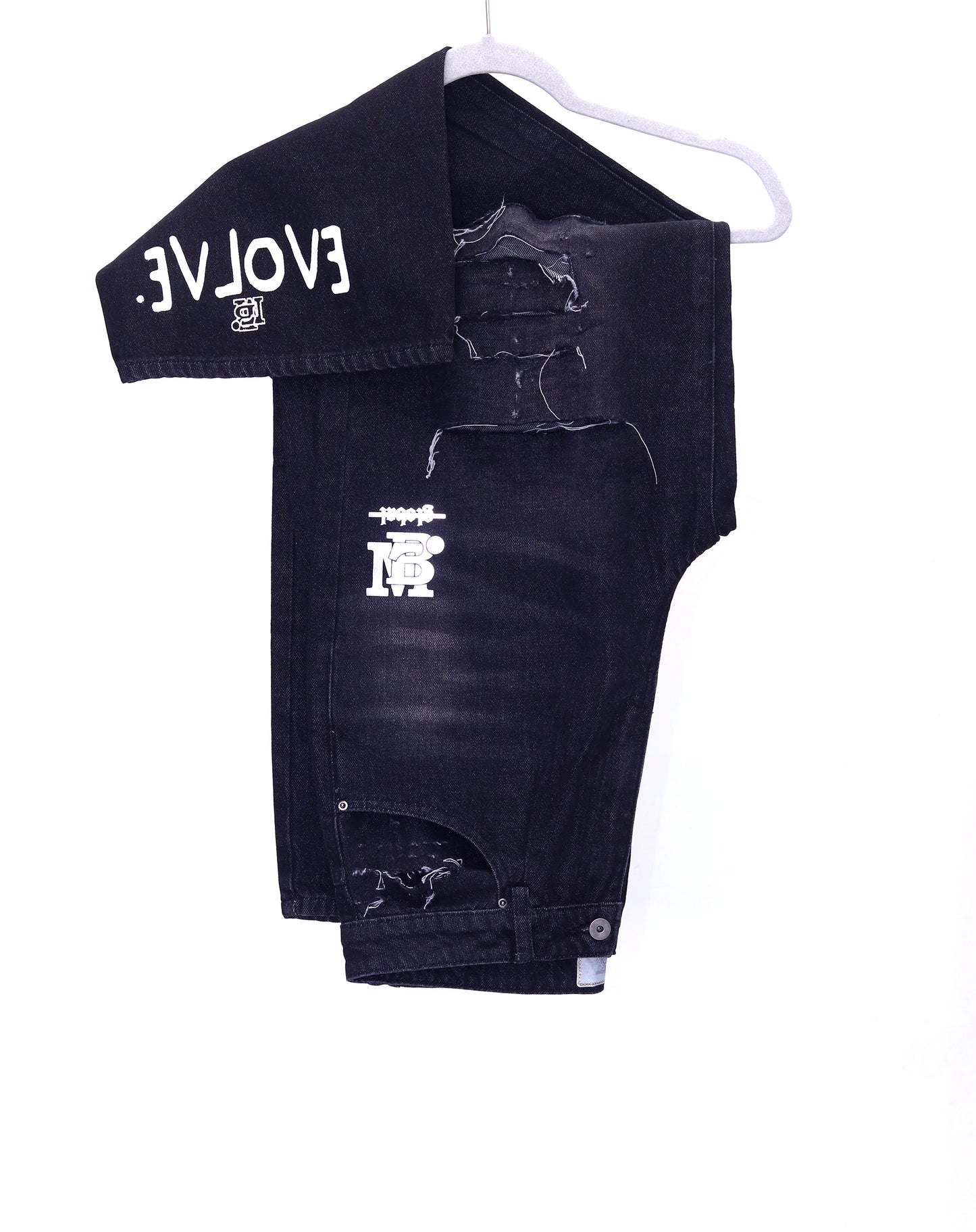 Logo Type Denim CUT Pants