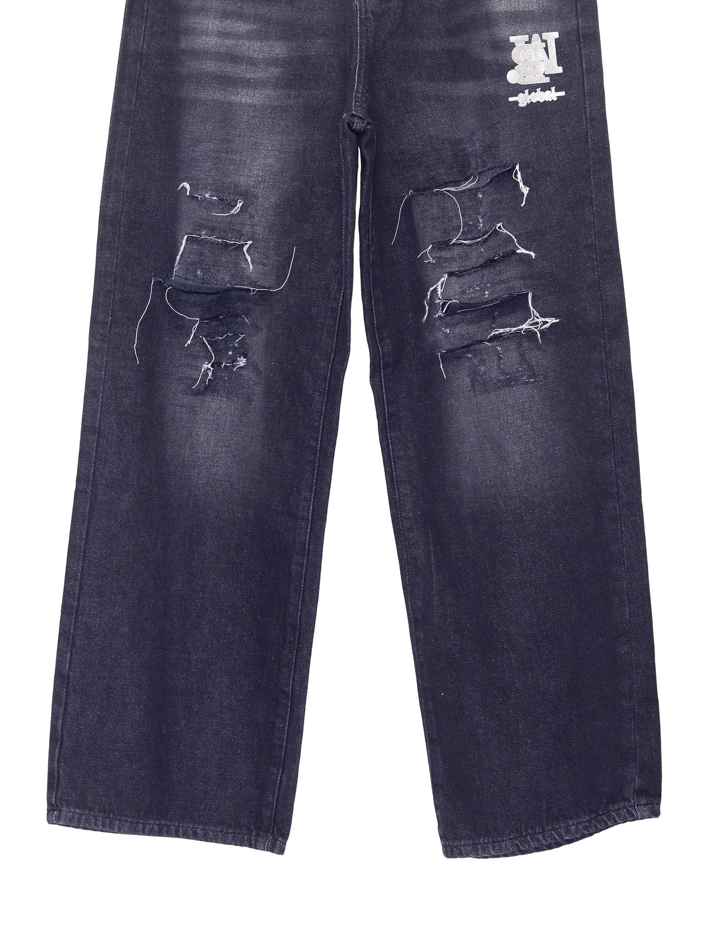Logo Type Denim Baggy Pants