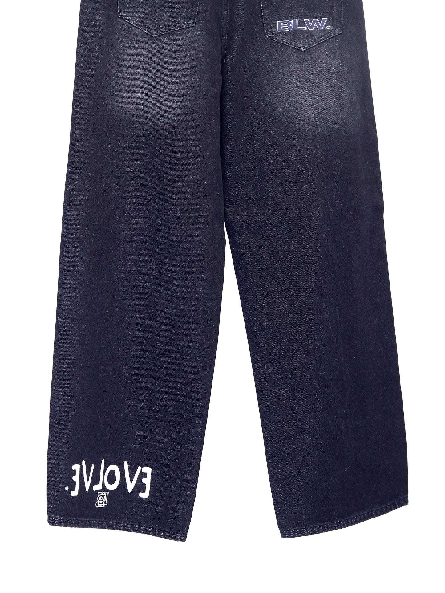 Logo Type Denim Baggy Pants