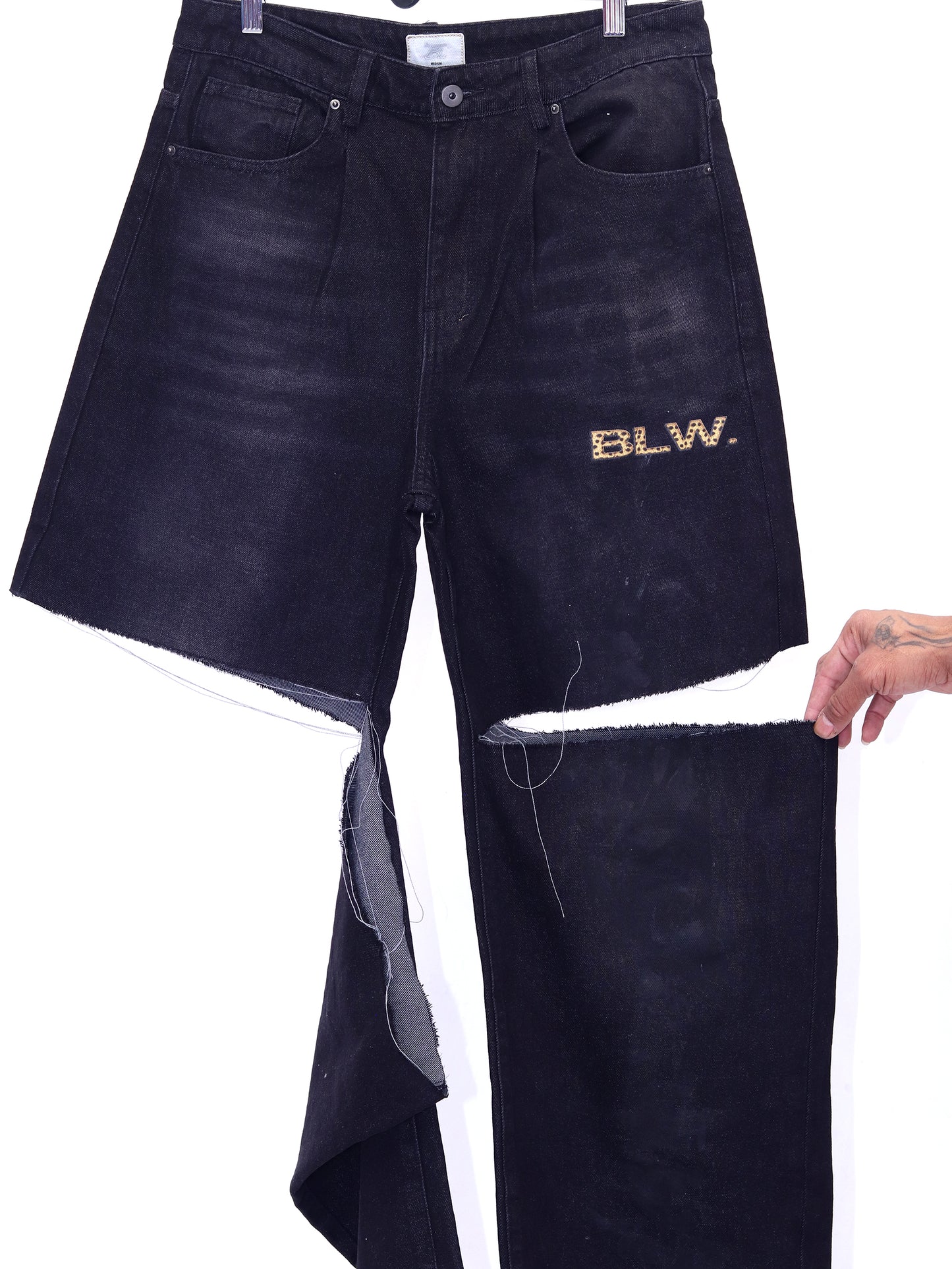 Logo Type Denim CUT Pants